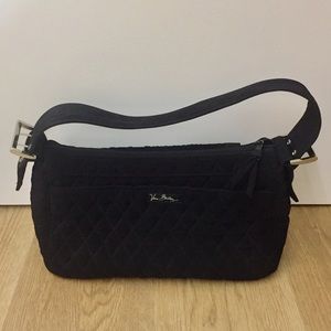 EUC Vera Bradley Black Quilted Shoulder Bag